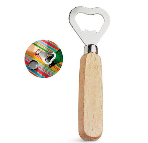 Abridor de Garrafa de Madeira Personalizado