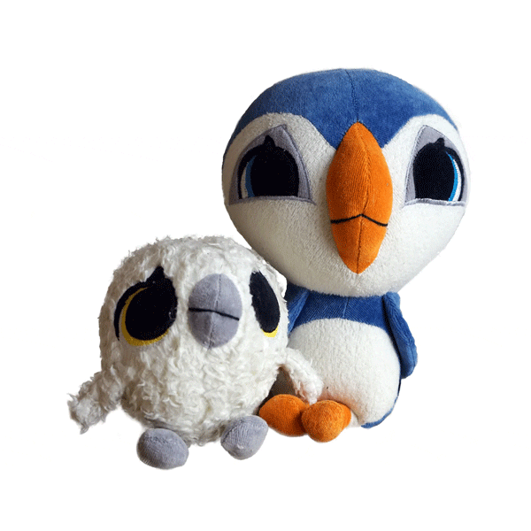 Baba Puffin Rock Pelucia Personalizada