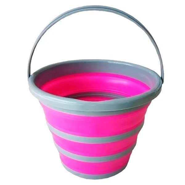 Balde Dobrável 10 Litros Retrátil Limpeza Imediata