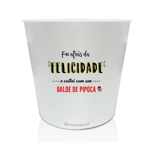 Balde de Pipoca Personalizado