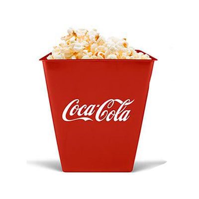 Balde de Pipoca Vermelho para Personalizar