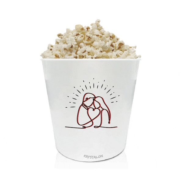 Balde de pipoca dia dos namorados personalizados