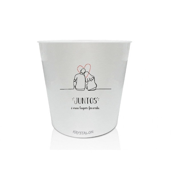 Balde de pipoca dia dos namorados personalizados