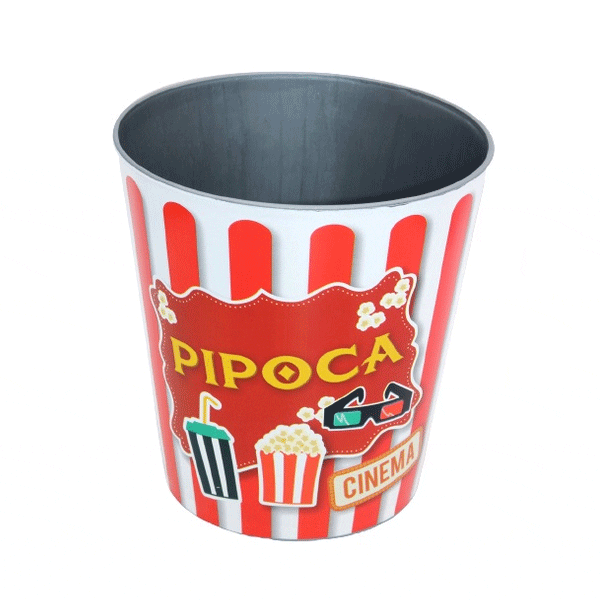 Balde de pipoca personalizado cinema