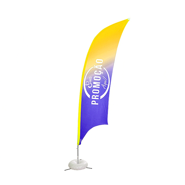 Bandeira Personalizada – Wind Banner – Base, Haste e Tecido