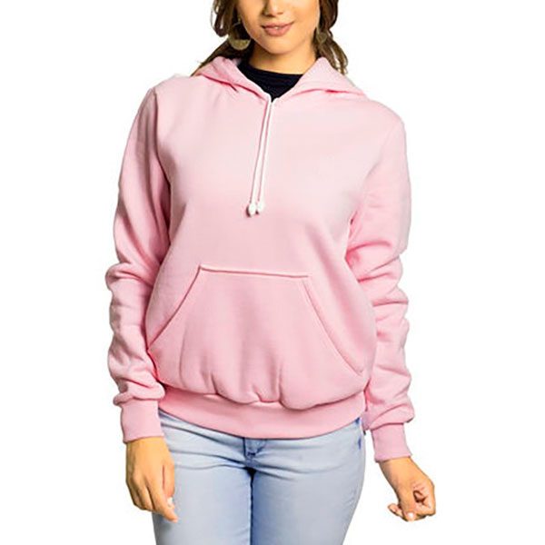 Blusa De Frio Feminina Moletom Liso Casaco Canguru