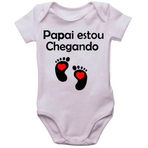 Body Bebê Personalizado Papai Estou Chegando