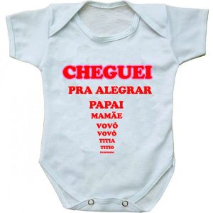 Body Personalizado Com A Sua Estampa Frase