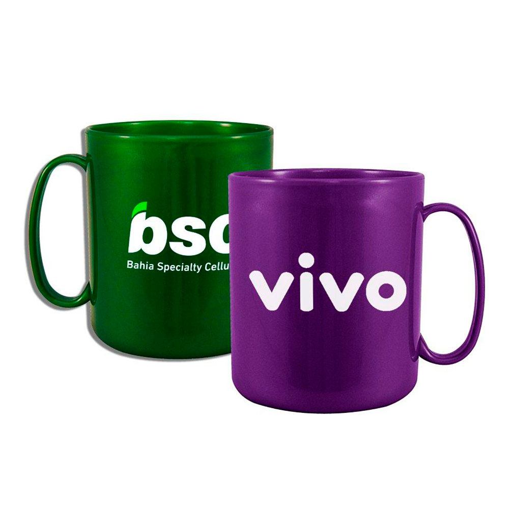 Caneca Redonda cor Metalizada