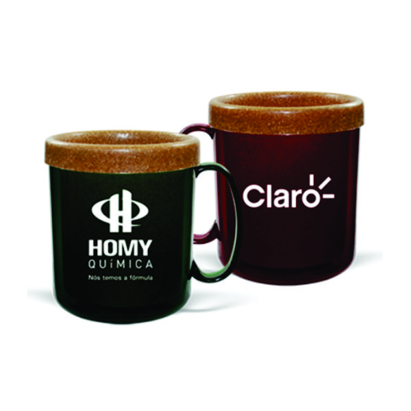 CANECA TÉRMICA COLOR MADEIRA 300ML