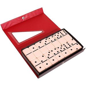 Caixa Kraft com Detalhes em Couro com Dominó