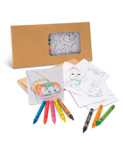 Caixa de giz de cera personalizada