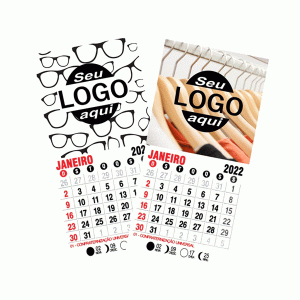 Calendário Imã de Geladeira Personalizados