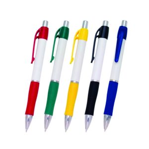 Caneta plástica colorida promocional