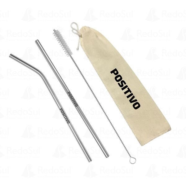 Canudo de metal personalizado