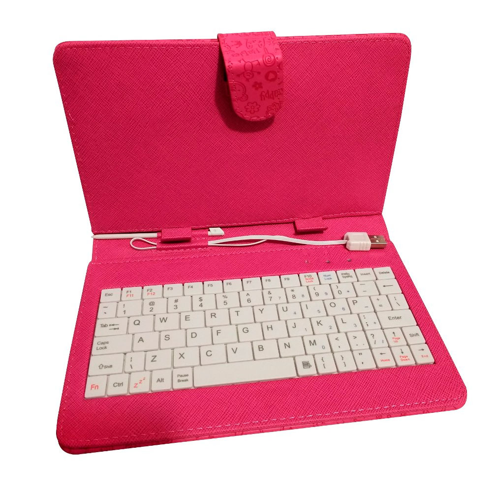 Capa universal para tablet 7 Pol com teclado