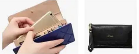 Carteira Porta Celular De Couro