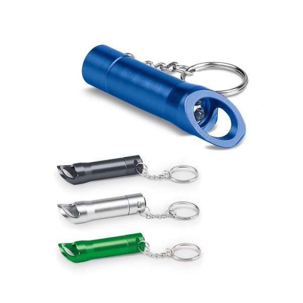 Chaveiro abridor com lanterna personalizada