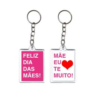Chaveiro de Acrílico Dia das Mães