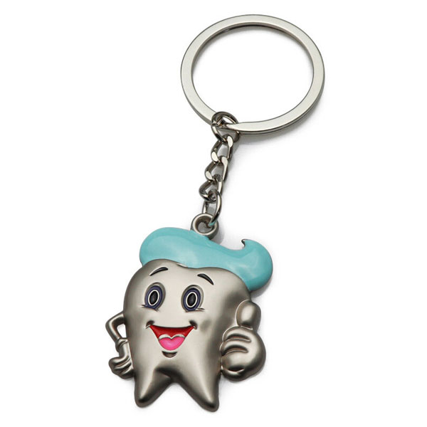 Chaveiro dente de metal