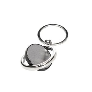 Chaveiro promocional de metal giratório