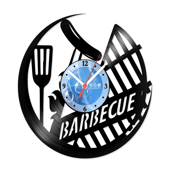 Churrasco Personalizado Relógio de Parede