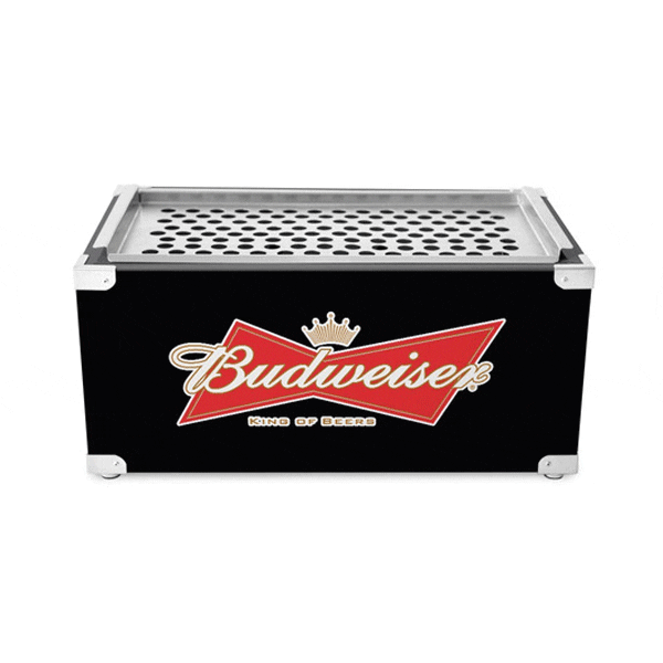 Churrasqueira Portátil Personalizada Budweiser ( Inox )