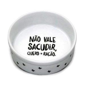 Comedouro de Porcelana Personalizado - Para Animais de Estimação