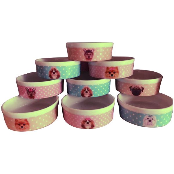 Comedouro de Porcelana Personalizado – Para Animais de Estimação