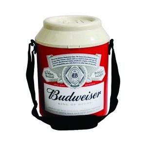 Cooler Térmico Redondo Estampa Preta 10 Litros com Alça