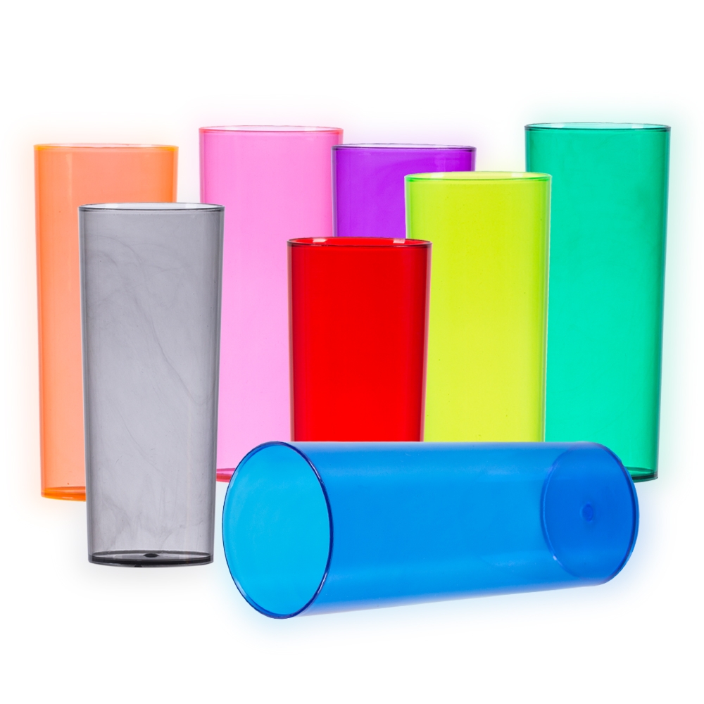 Copo Long Drink 330ml Translúcido – Cores Vibrantes