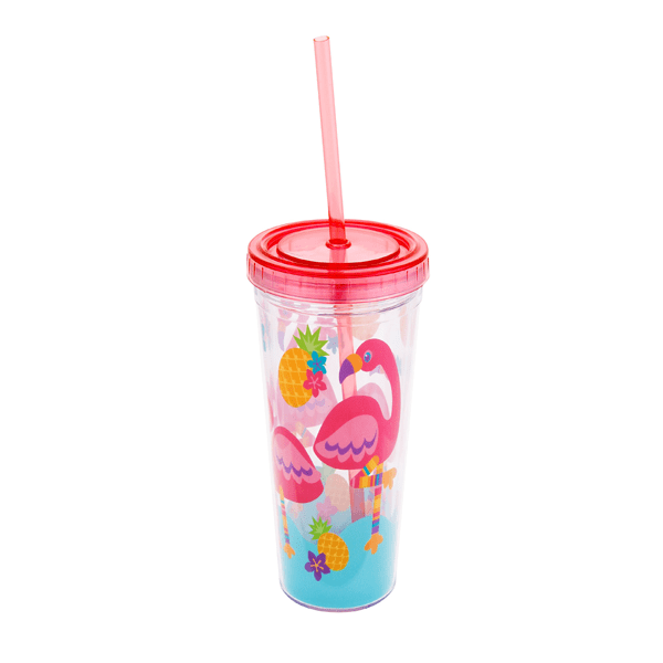 Copo com canudo infantil