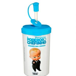 Copo infantil com tampa personalizado