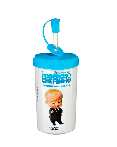 Copo infantil com tampa personalizado