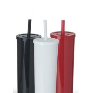 Copo long drink com tampa personalizado