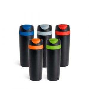 Copo térmico para viagem colorido personalizado
