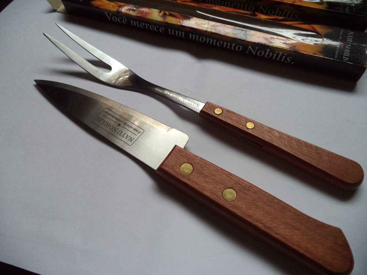 Facas e Garfo para Churrasco Promocional