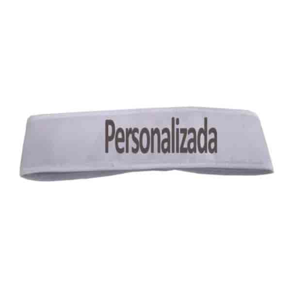 Faixa para Cabelo Com Velcro Branca 12 Unidades