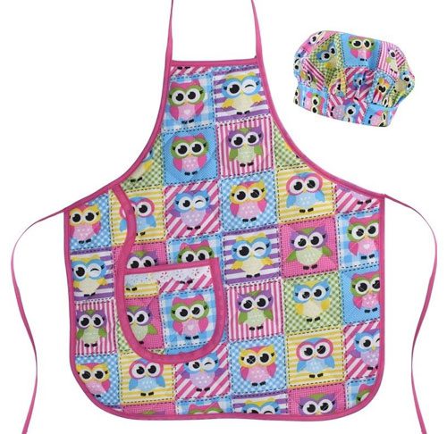 Kit Avental e Touca Infantil