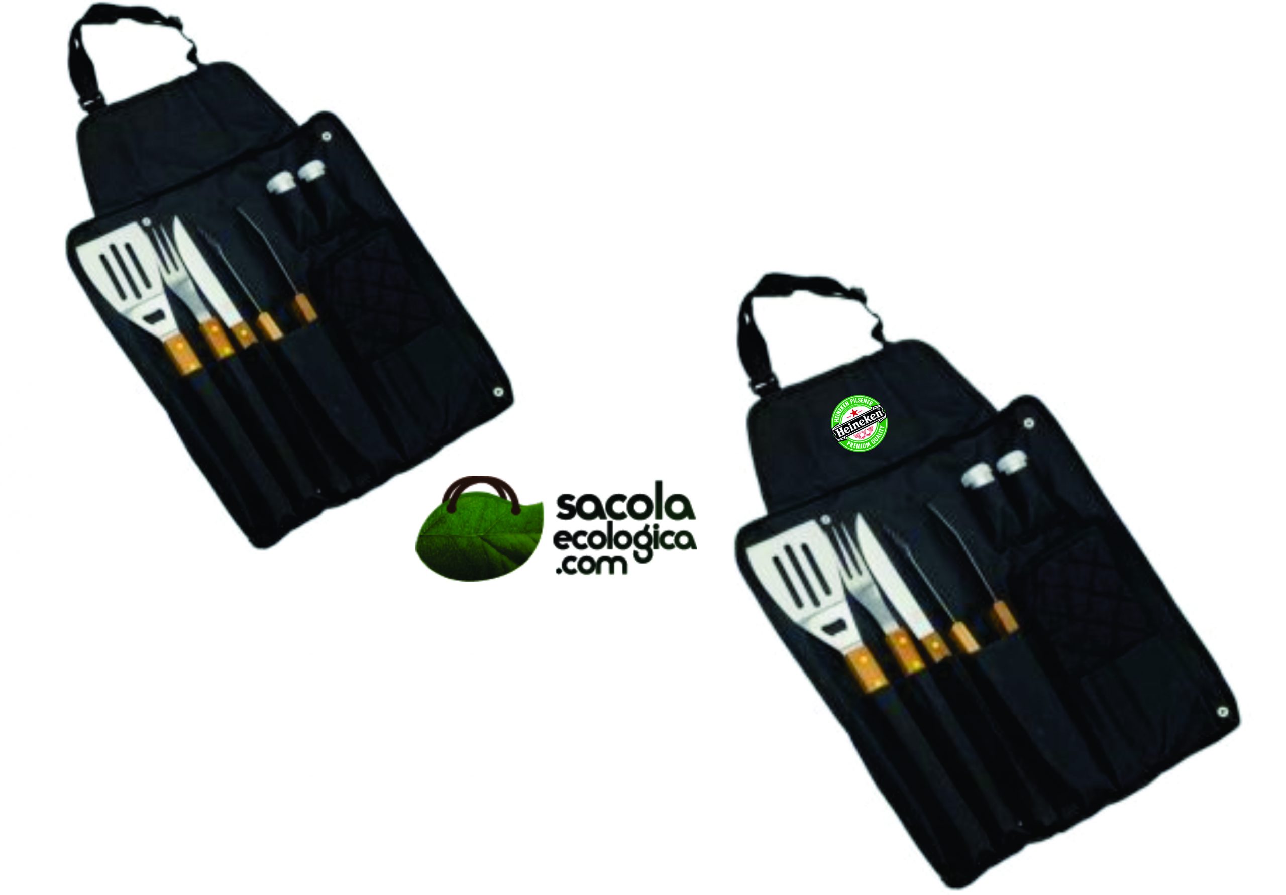 Kit Facas e avental para Churrasco