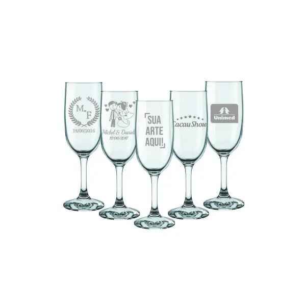 Kit Taça para Champagne Personalizado