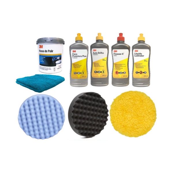 Kit polimento automotiva