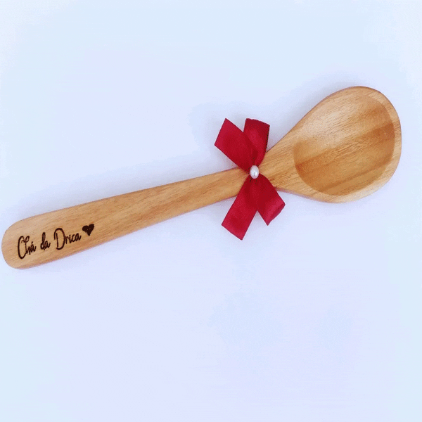 Lembrancinha Colher de Pau Gravação Laser Chá de Panela