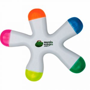 Marca texto com 5 cores