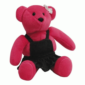 Mascote de Pelúcia Urso Vermelho