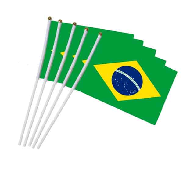 Mini Bandeira de Plástico