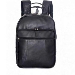 Mochila De Couro Personalizada Preta