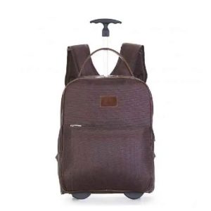 Mochila de Couro com Plaquinha Personalizada