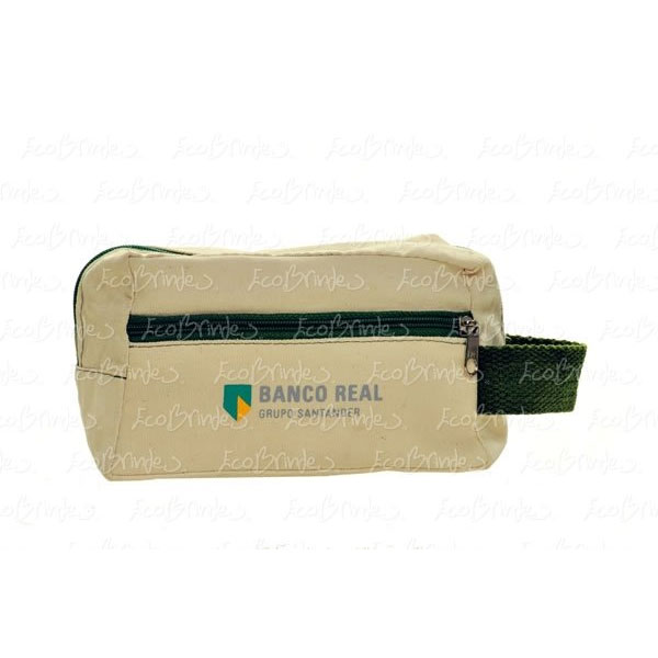 NECESSAIRE ALGODÃO ZIPER DUPLO