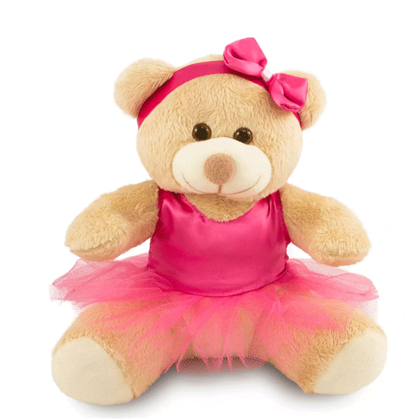 Pelúcia Ursa Rosa Personalizada